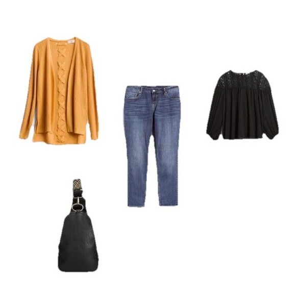 Spade & Heart Randall Lace Detail Blouse 1x Semi Sheer Black Romantic Boho - Picture 2 of 9